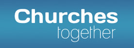 Churches together. Religion Christianity. Help